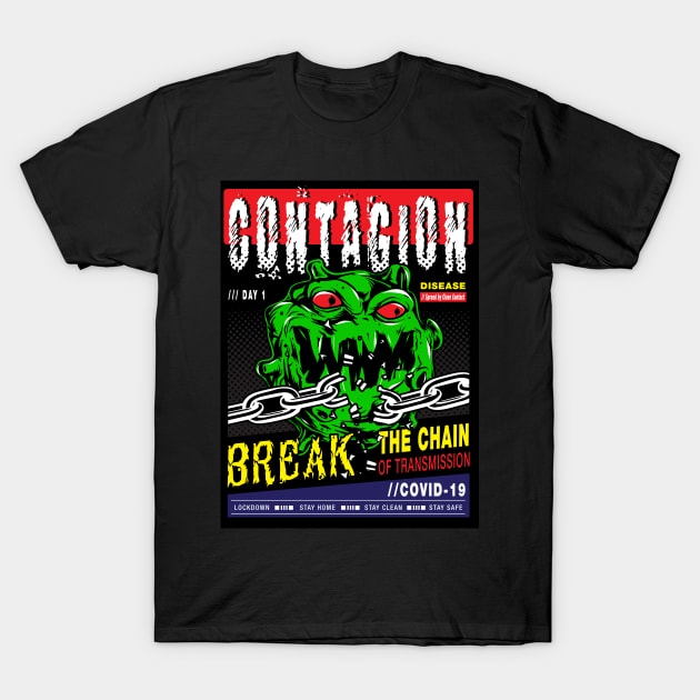 CONTAGION T-Shirt by Penglipur